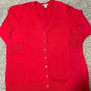 Old Navy Coral 3/4 Sleeve Cardigan XL